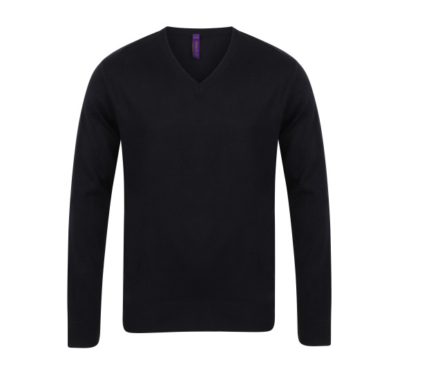 Henbury Men's V - Neck Jumper