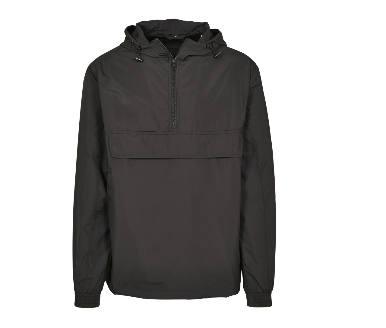 Build Your Brand Basic Pull Over Jacket – Black