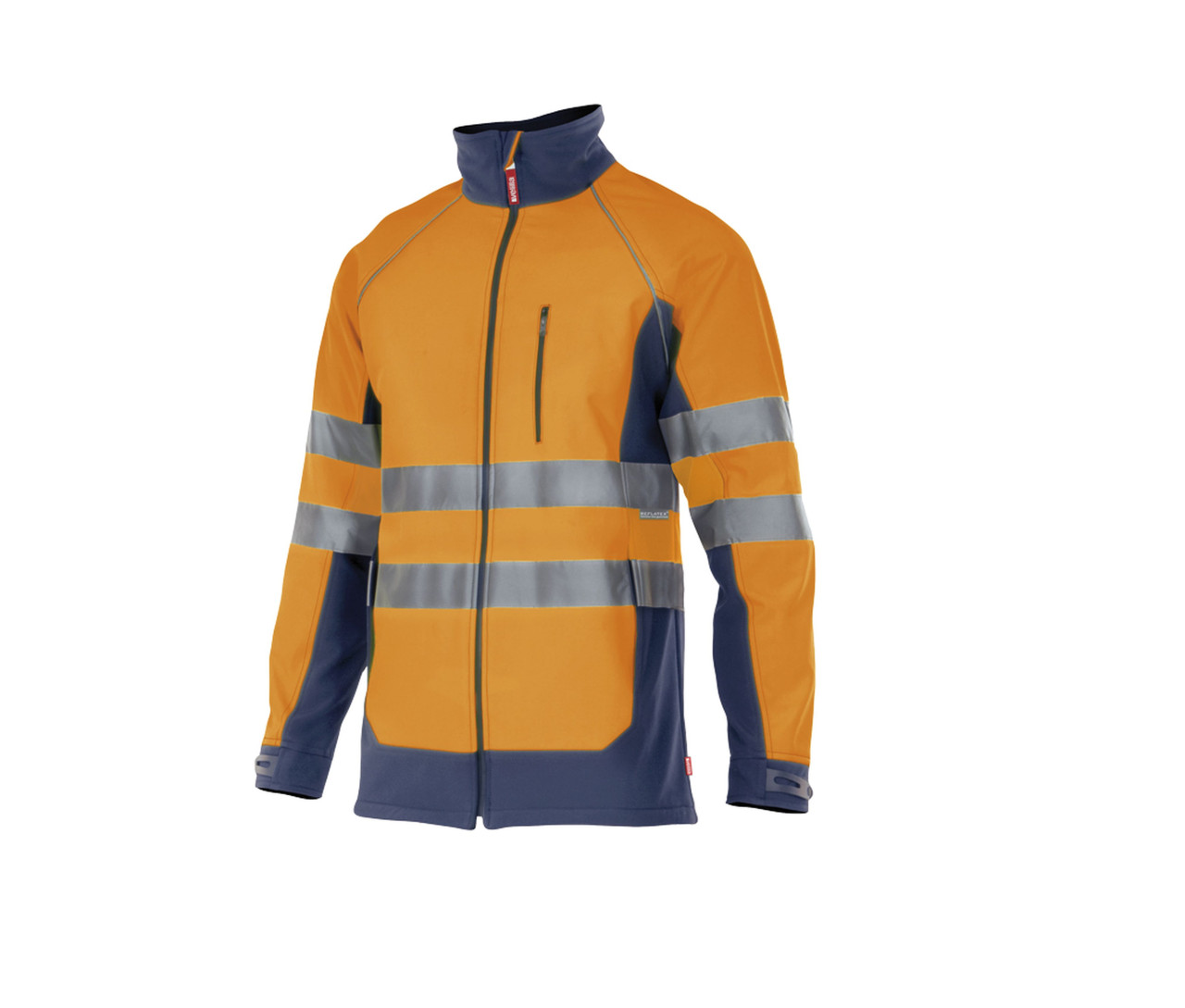Velilla Two-Tone High Visibility Softshell Jacket – Fluo Orange/Navy