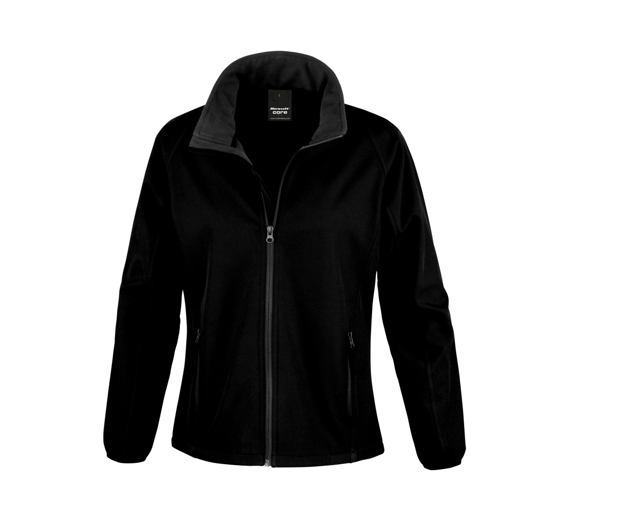 Result Womens Printable Softshell Jacket – Black/Black