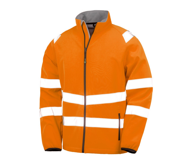 Result Recycled 2-LAYER Printable Safety Softshell mit Logo
