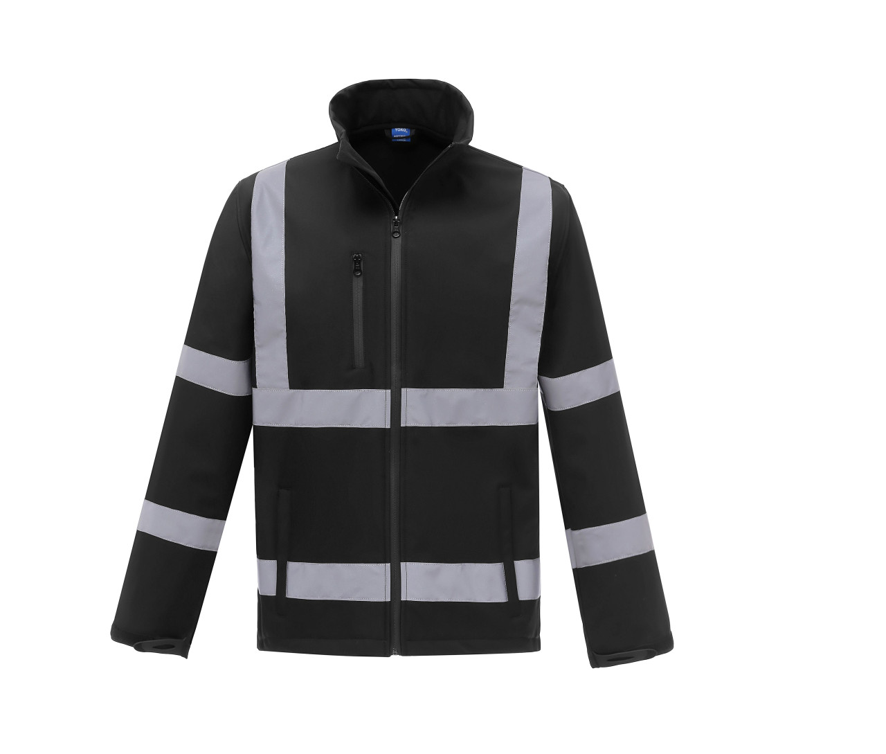 Yoko Hi-Vis Softshell Jacket – Black