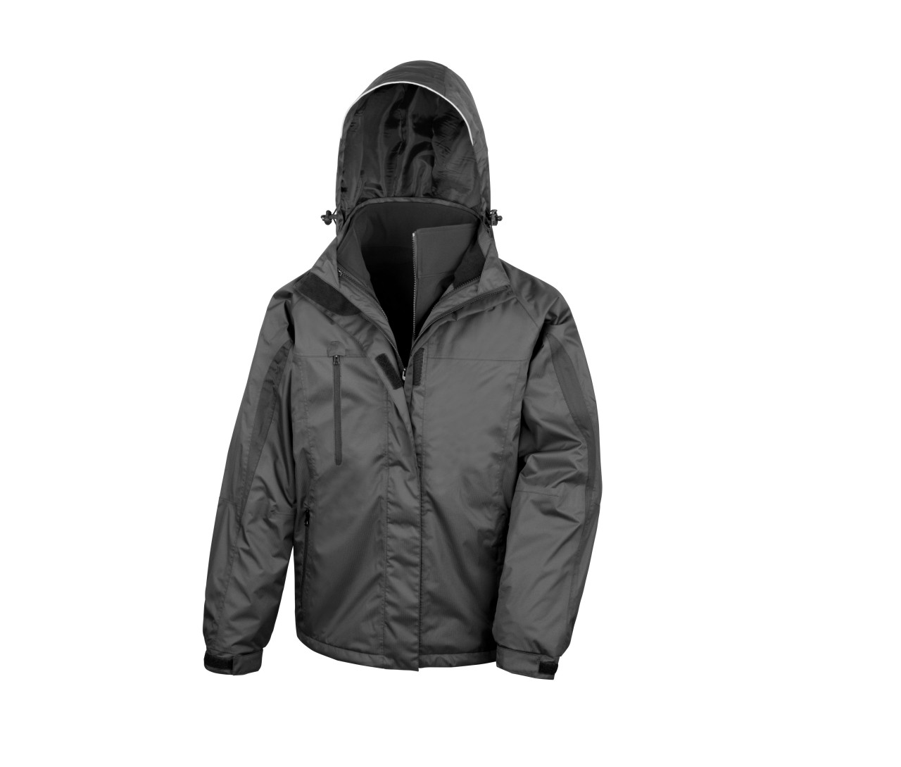 Result Mens 3-IN-1 Journey Jacket – Black