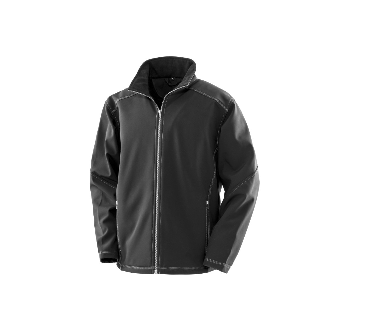 Result Mens Treble Stitch Softshell – Black