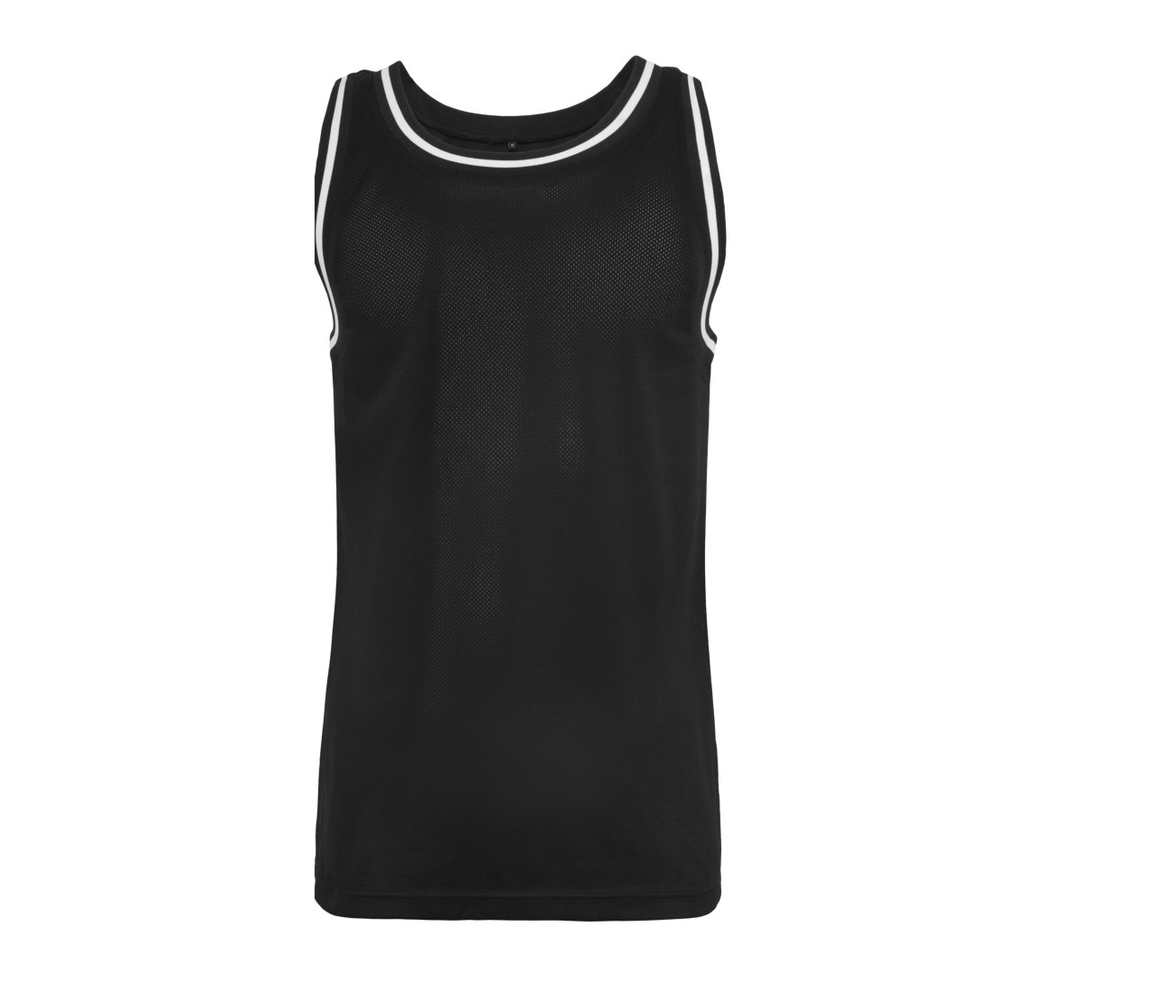 Build Your Brand Mesh Tanktop – Black/White