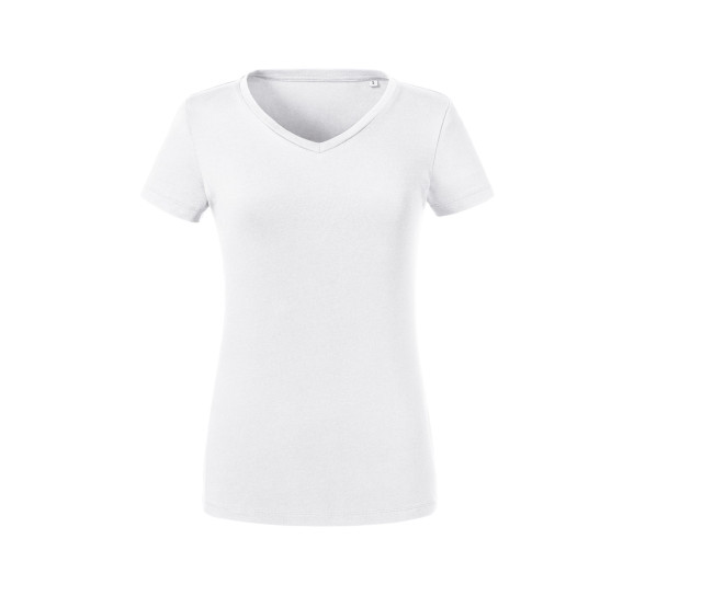 Russell Athletic Ladies' Pure Organic V-Neck T-Shirt