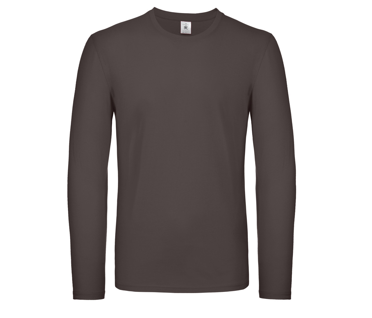 B&C #e150 Men Lsl T-Shirt – Bear Brown