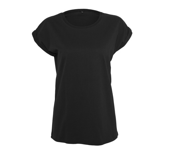 Build Your Brand Ladies Extended Shoulder Tee