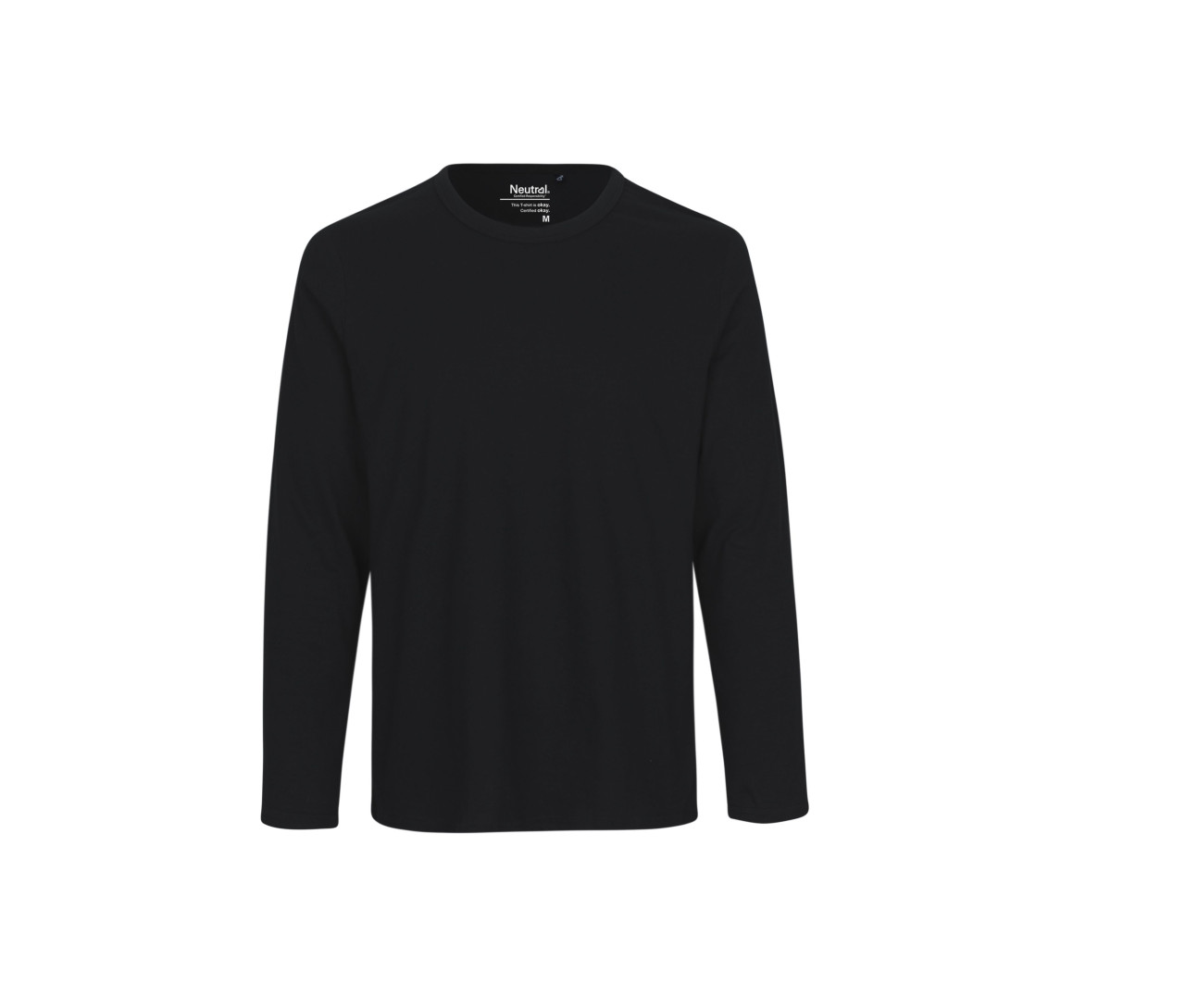 Neutral Mens Long Sleeve Tee-Shirt – Black