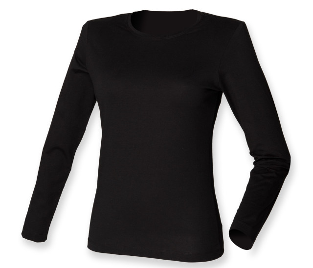 SF Clothing Ladies Feel Good Long Sleeved Stretch T T-Shirt