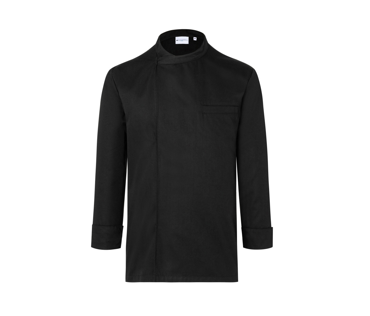 Karlowsky Long Sleeve Throw-Over Chef Shirt Basic – Black