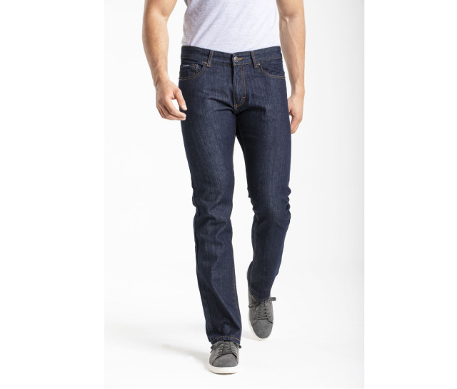 Rica Lewis Men's Washed Straight Leg Fit Jeans