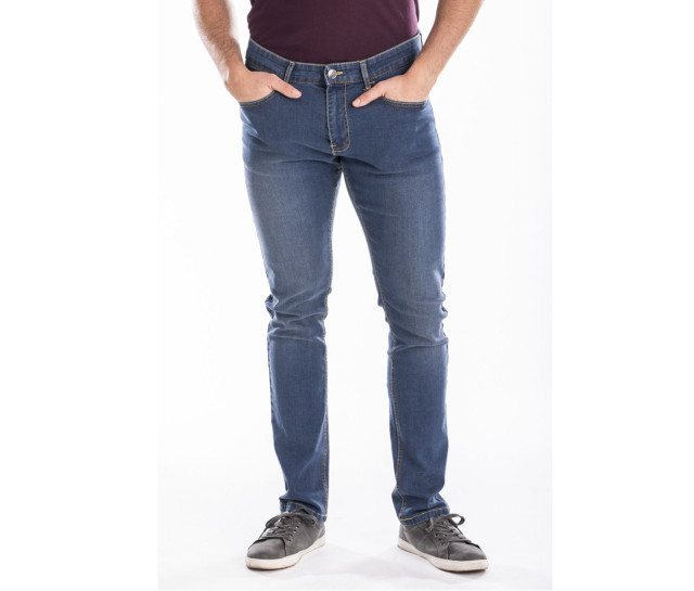 Rica Lewis Men's Stone Fitted Jeans