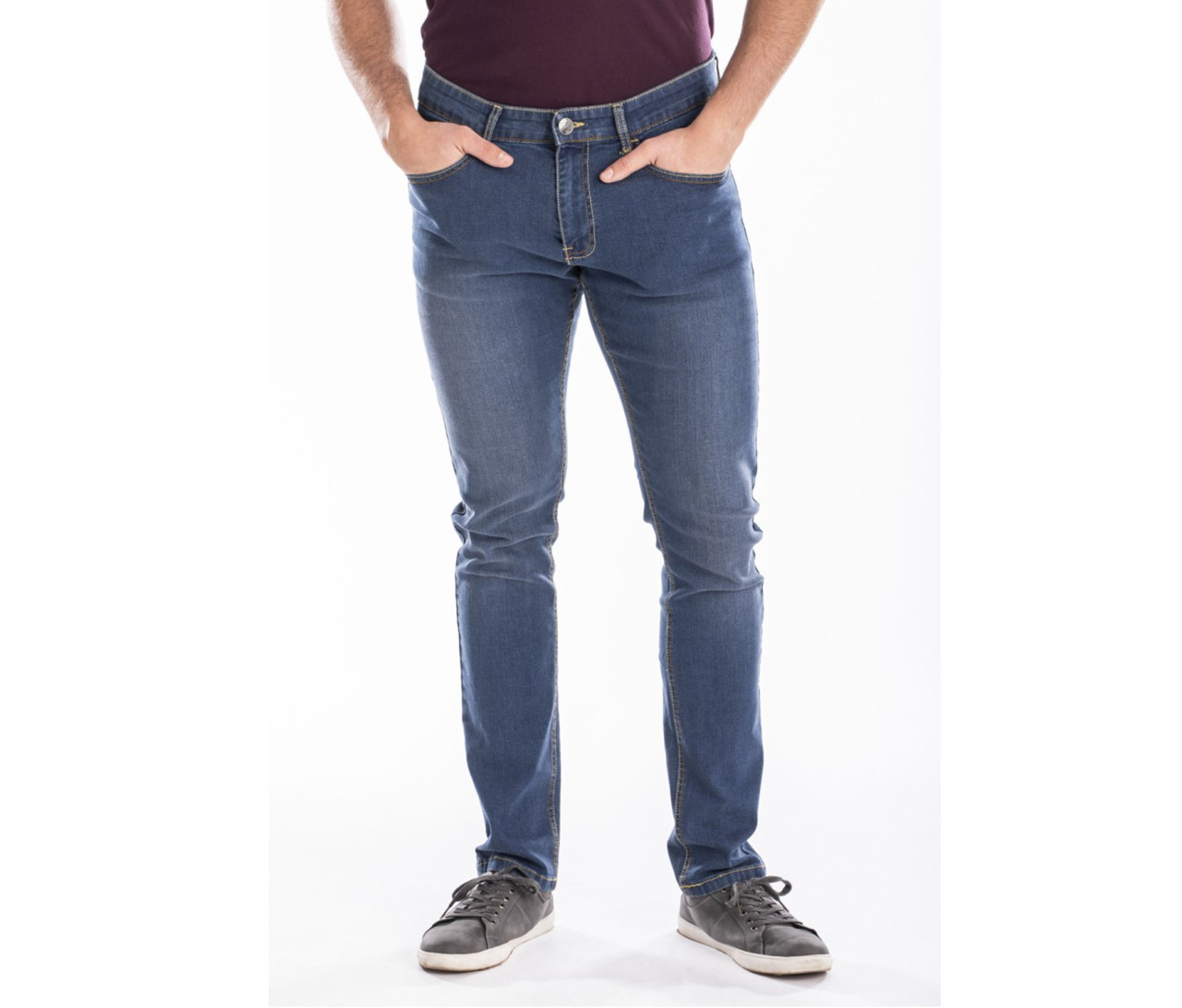 Rica Lewis Men's Stone Fitted Jeans – Blue