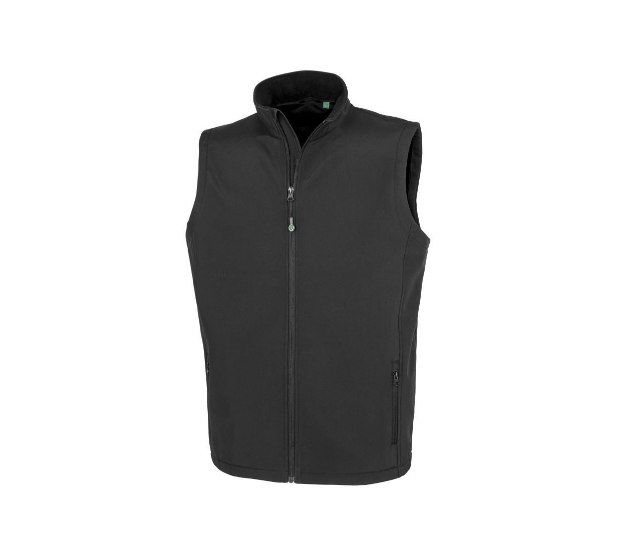 Result Mens Recycled 2-LAYER Printable Softshell Bodywarmer – Black