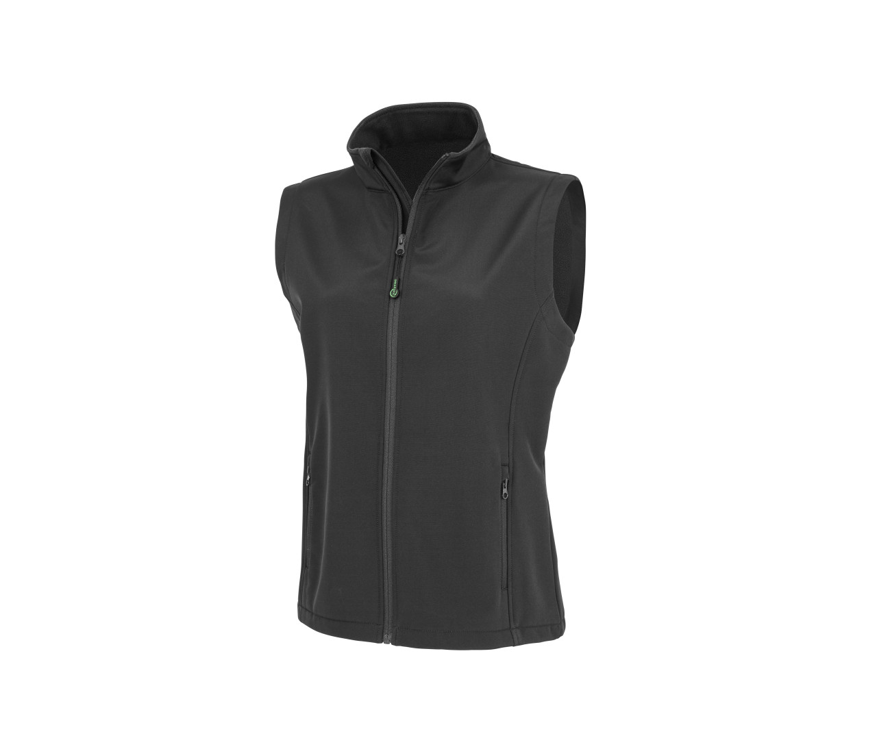 Result Womens Recycled 2-LAYER Printable Softshell Bodywarmer – Black