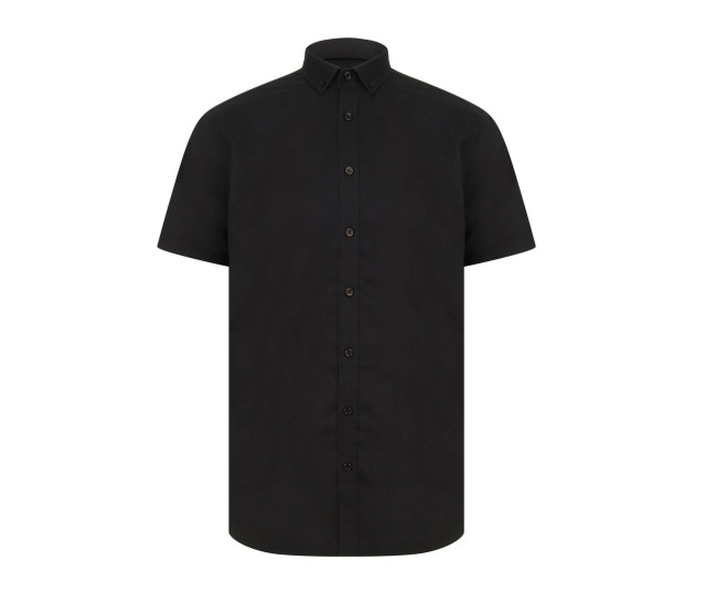 Henbury Modern Oxford Short Sleeved Shirt - Regular Fit