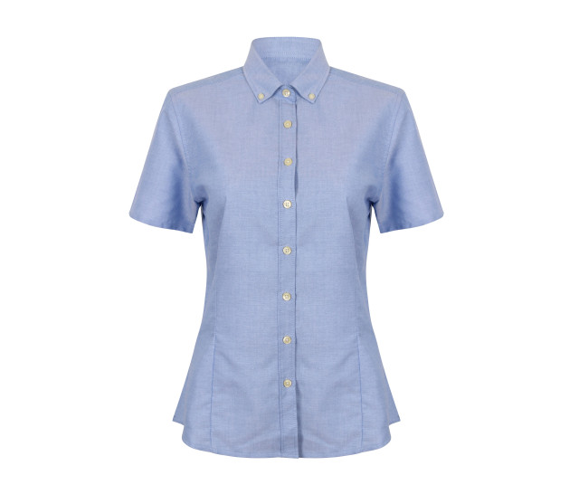 Henbury Ladies’ Modern Oxford Short Sleeved Shirt – Regular Fit