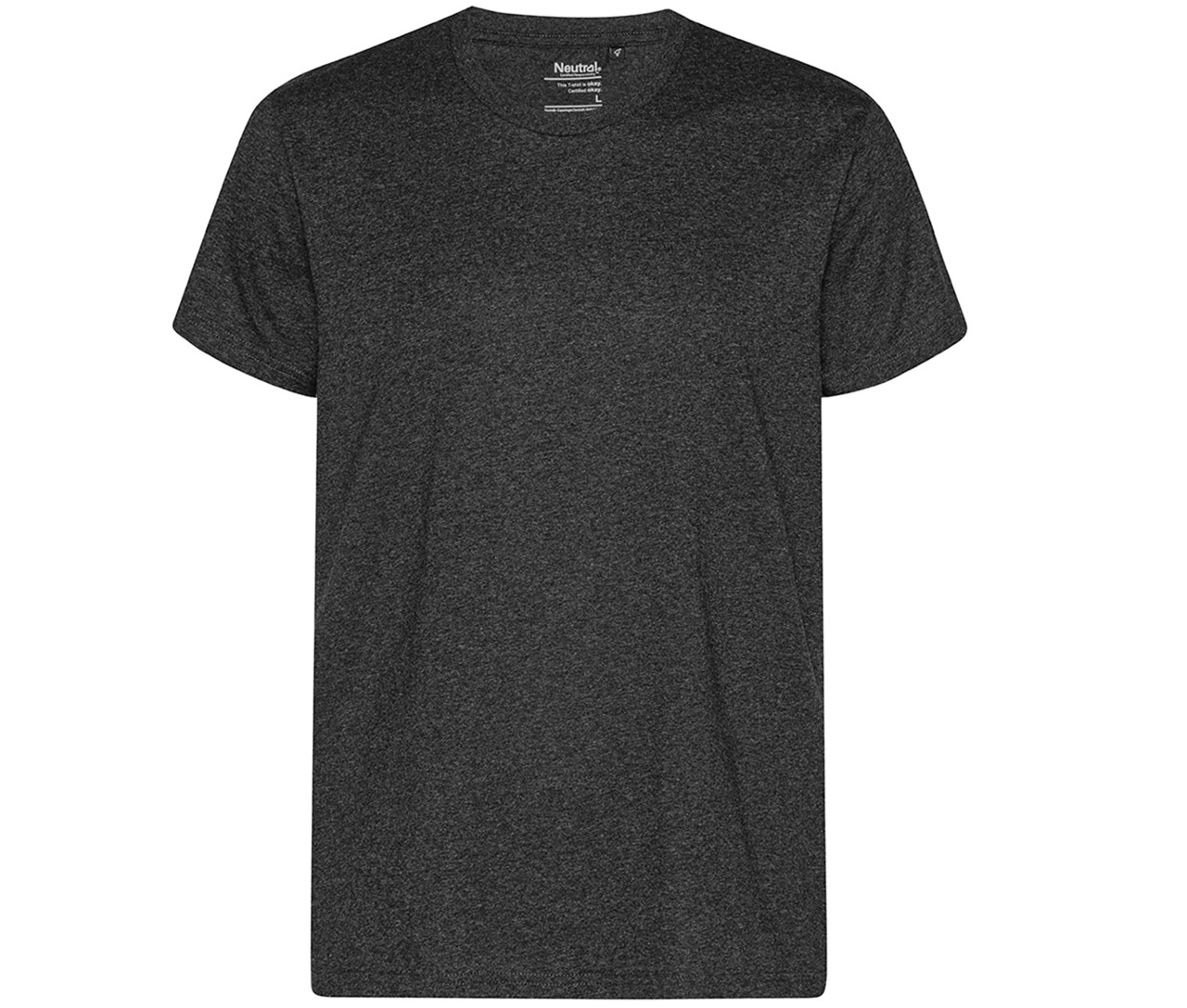 Neutral Recycled Cotton T-Shirt – Black Melange