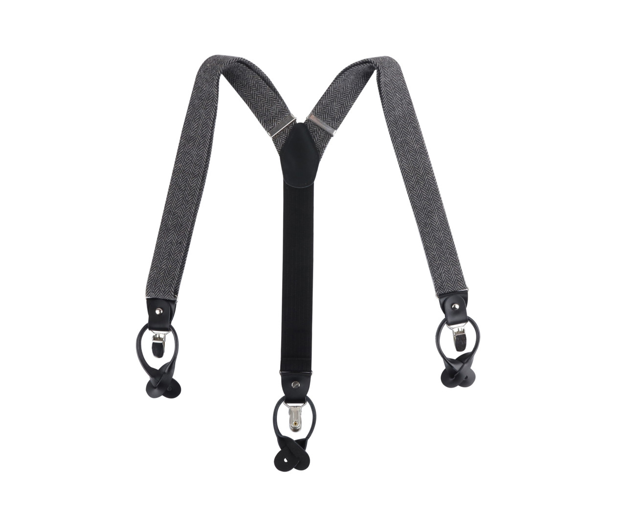 Karlowsky Suspenders Urban-Herringbone – Anthracite