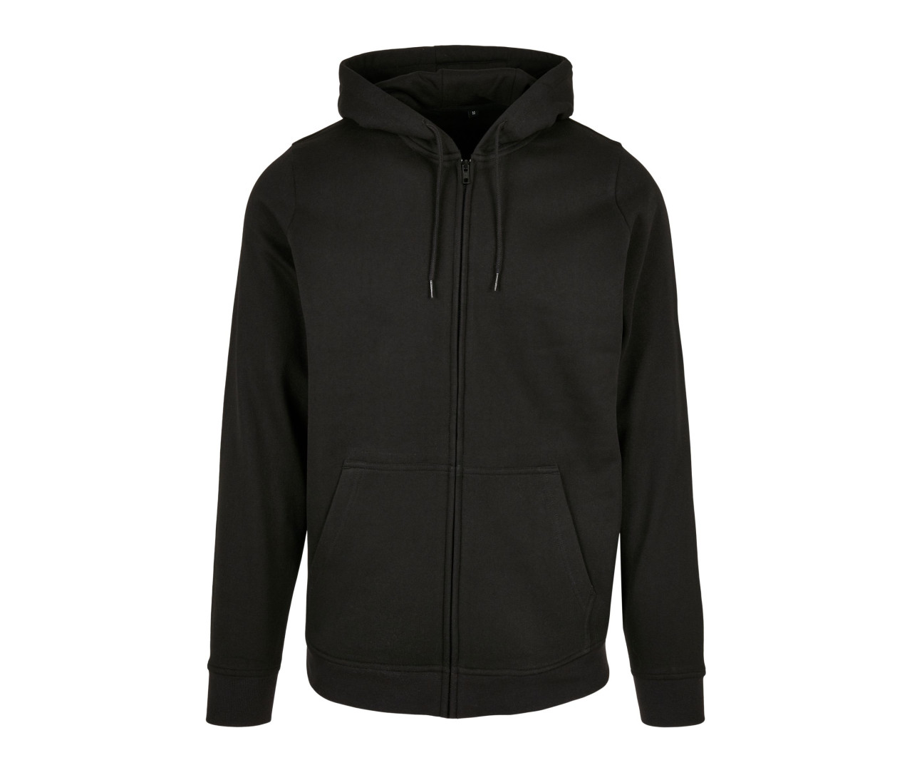 Build Your Brand Basic Zip Hoody – Black