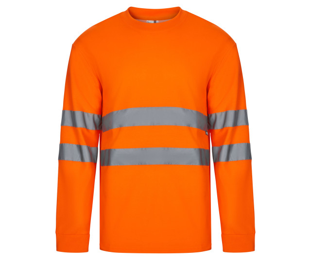Velilla Coton/Polyester Ls High Visibility T-Shirt