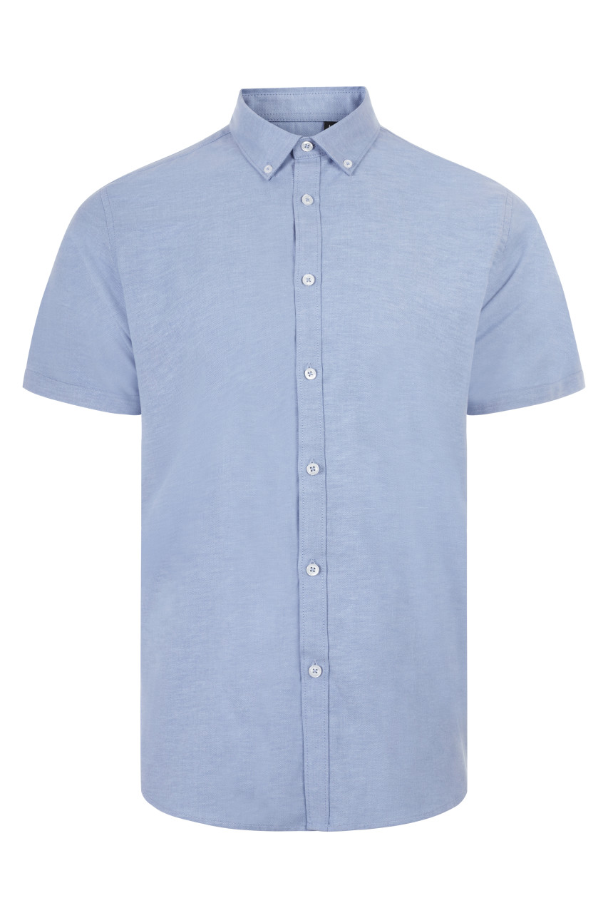 Velilla Men's Ss Oxford Shirt – Sky Blue