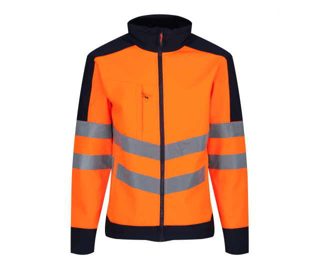 Regatta Hi-Vis 3 Layer Softshell Reflective Work Jacket