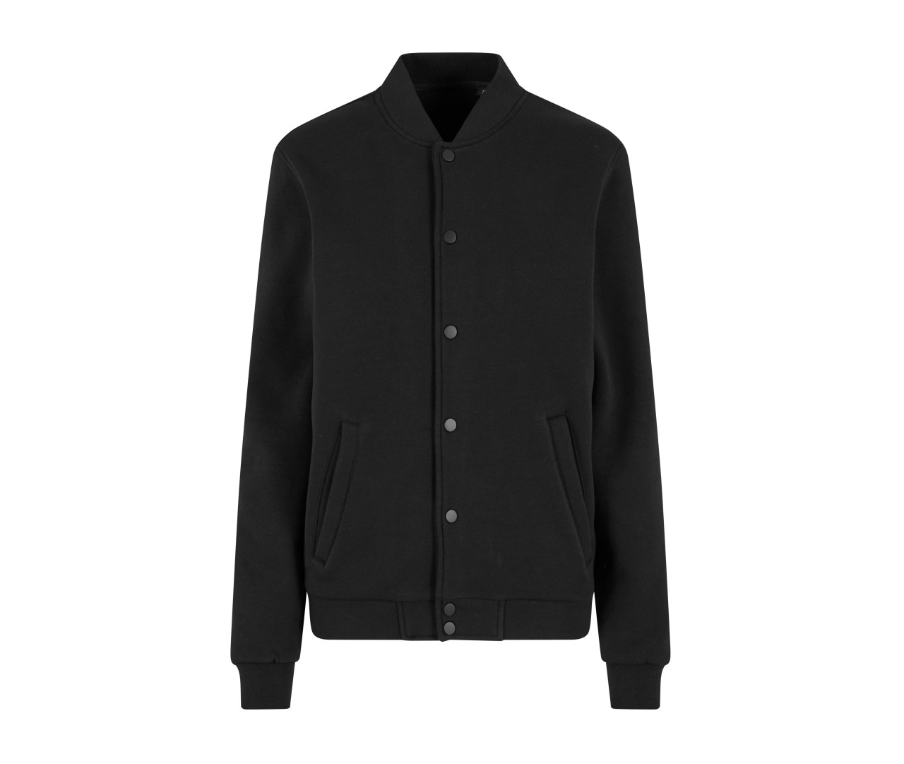 New Morning Studios College Jacket Sweatshirt – Black