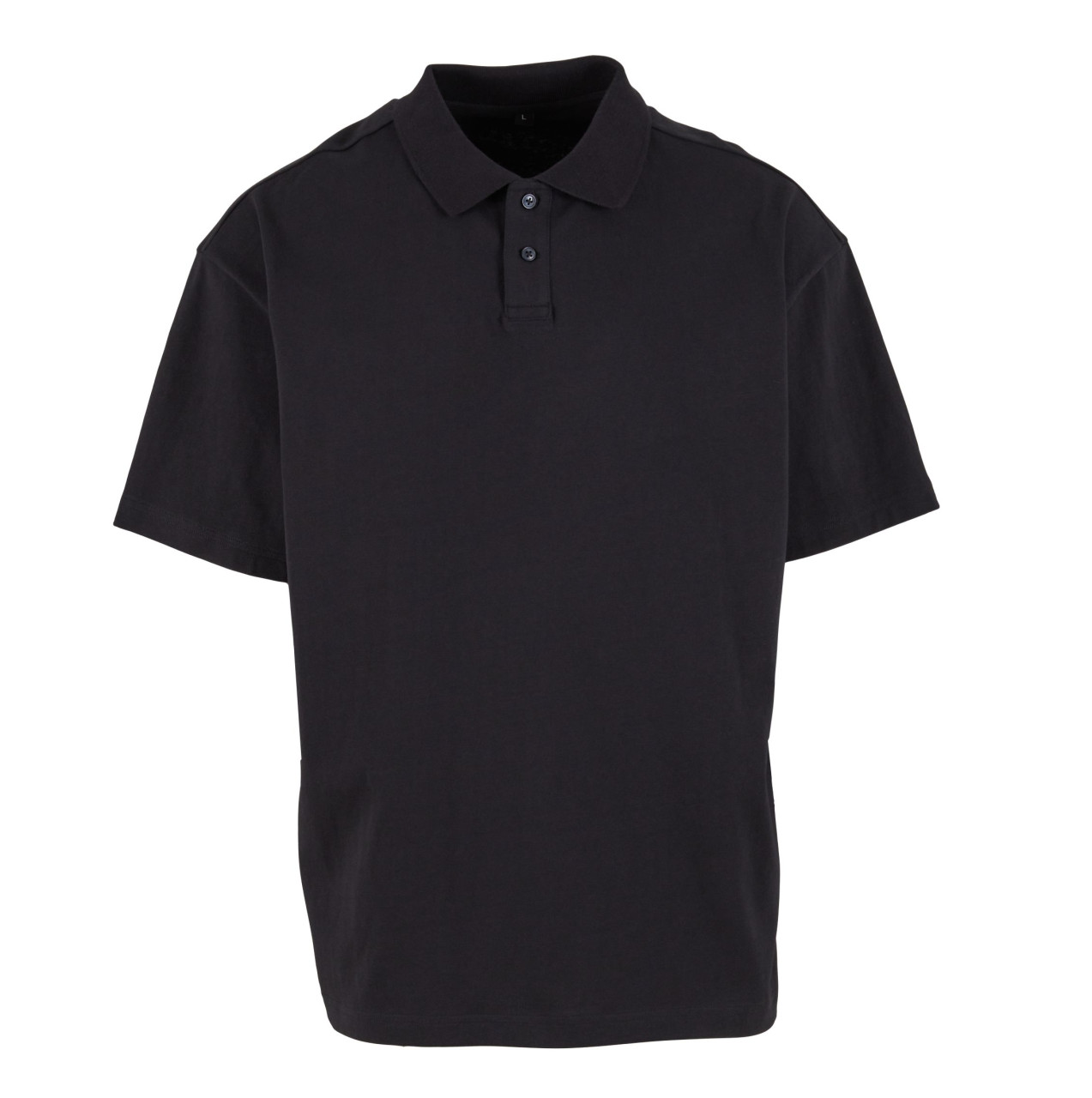 Build Your Brand Oversize-Polohemd – Black