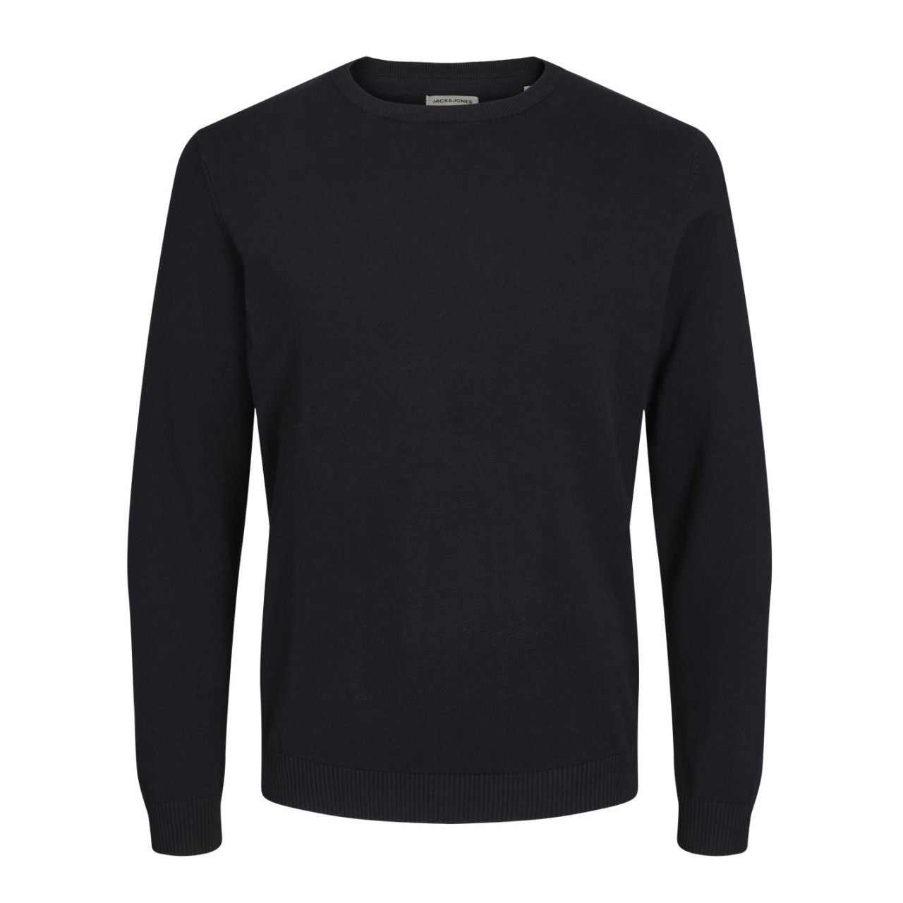JACK&amp;JONES Basic Knit Crew Neck – Black