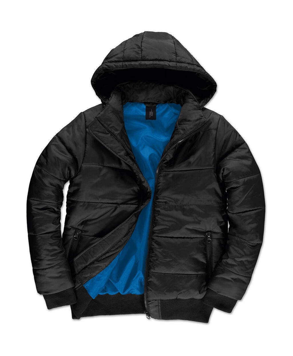 B&C Outerwear Superhood/men Jacket – Black/Cobalt Blue