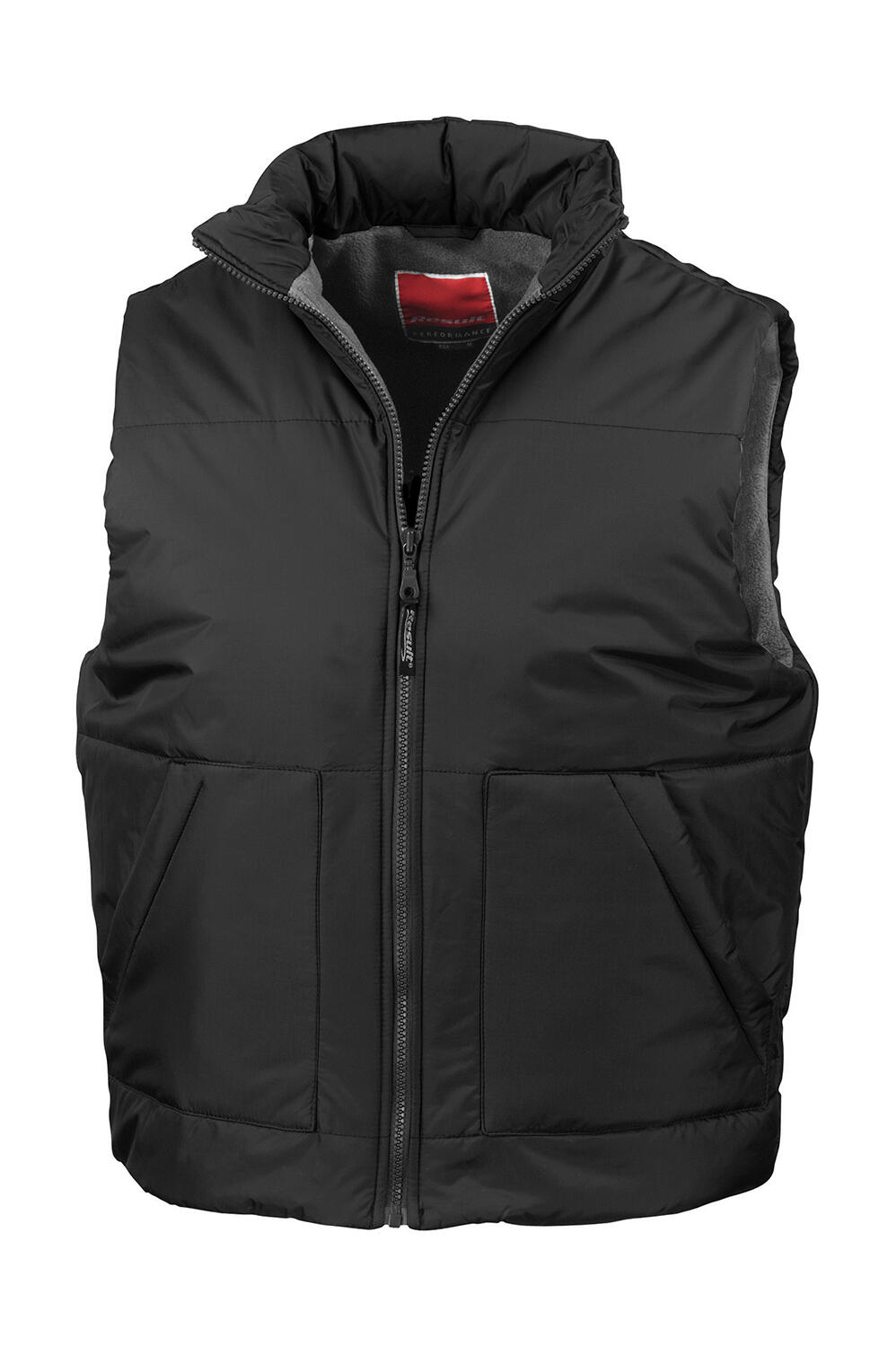 Result Fleece Lined Bodywarmer – Black