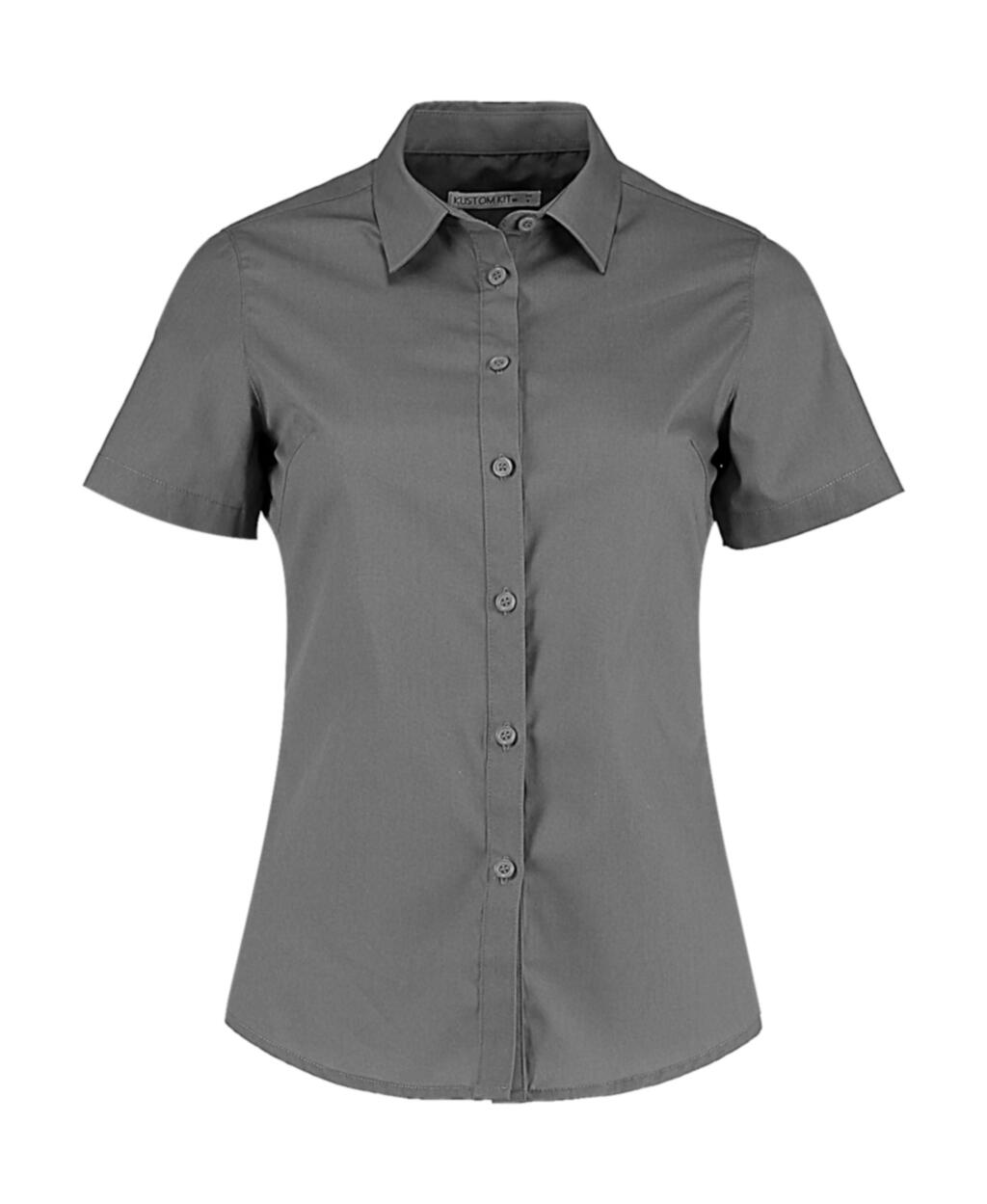 Kustom Kit Women's Tailored Fit Poplin Shirt Ssl