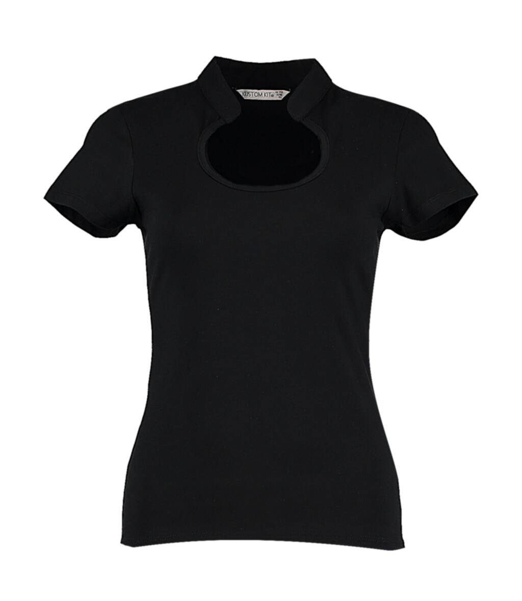 Kustom Kit Regular Fit Keyhole Neck Top Hemd