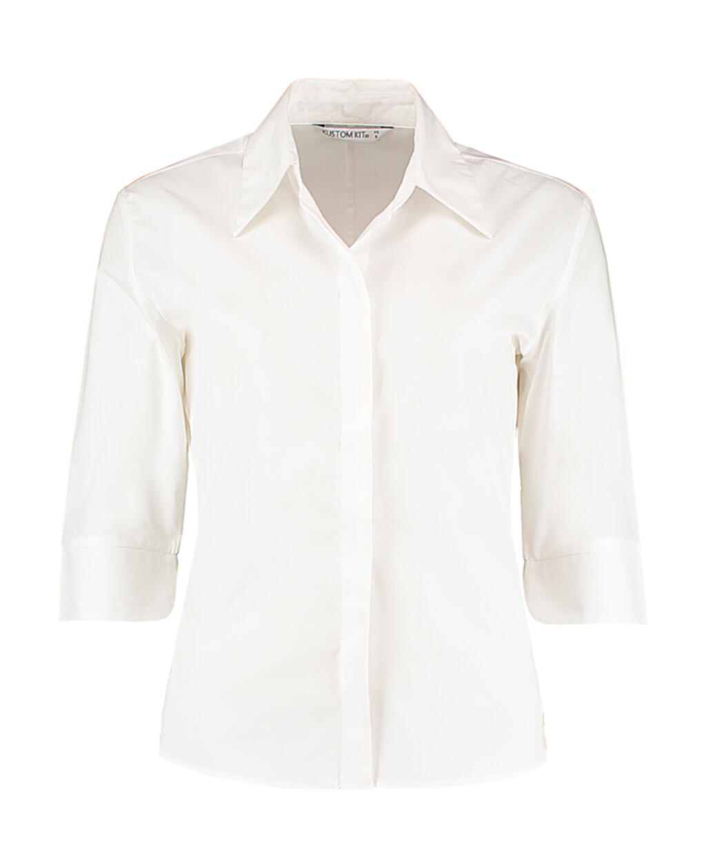 Kustom Kit Women's Tailored Fit Continental Blouse 3/4 Sleeve