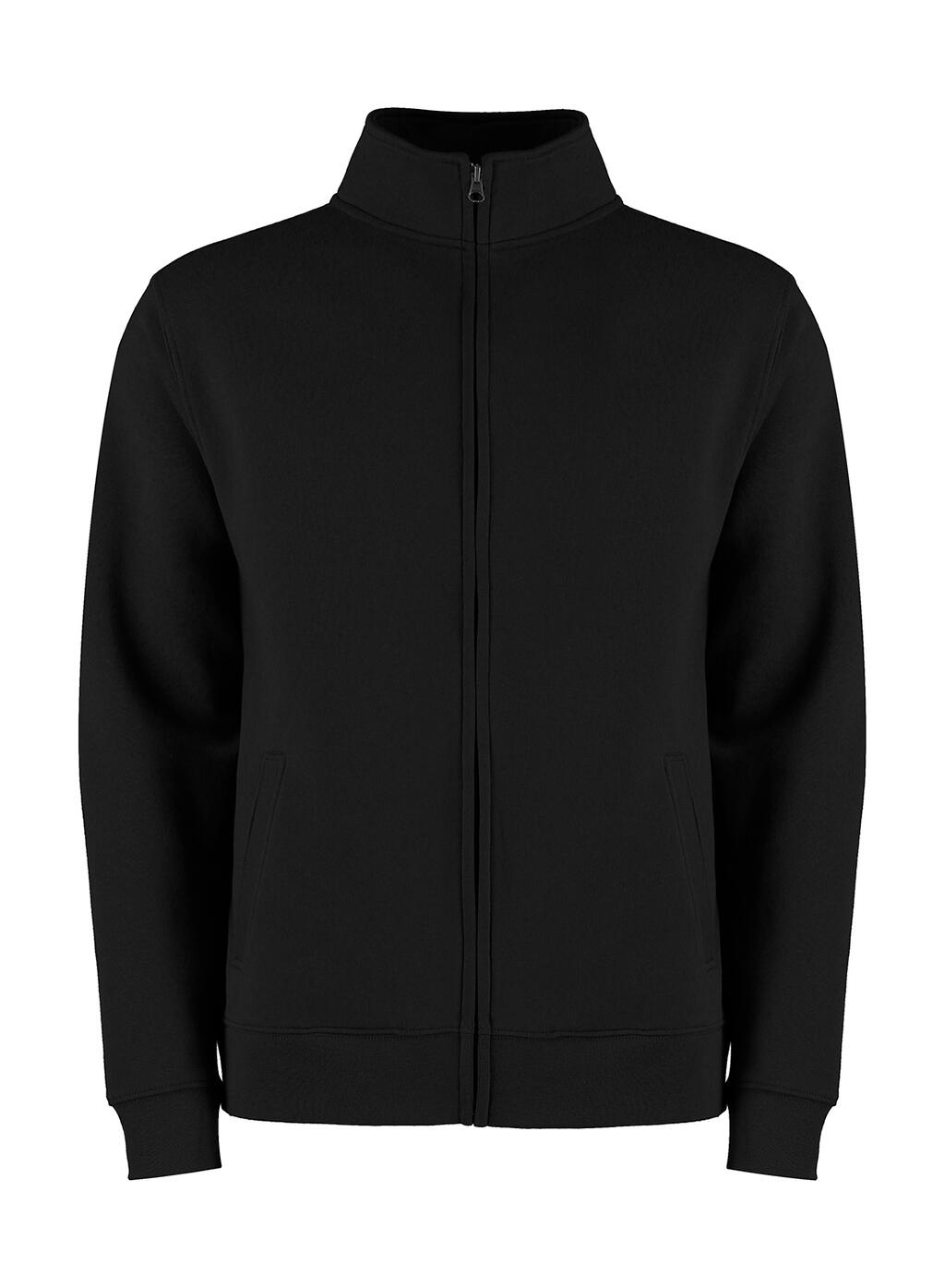 Kustom Kit Regular Fit Zipped Sweatshirt – Black