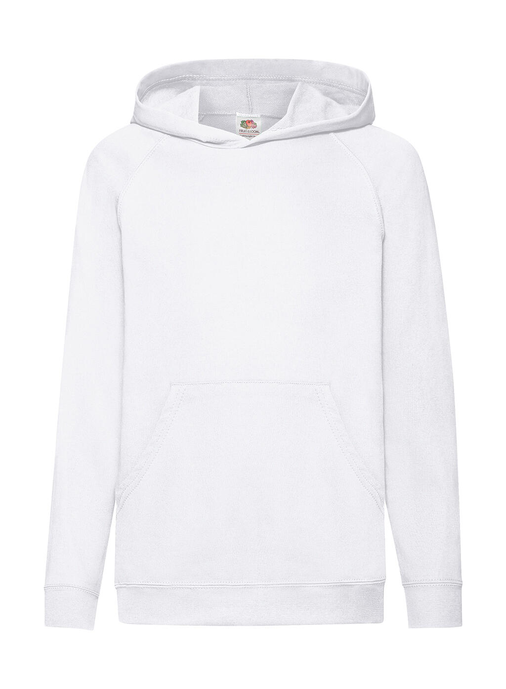 Fruit of the Loom Kids' Lightweight Hooded Sweat – White