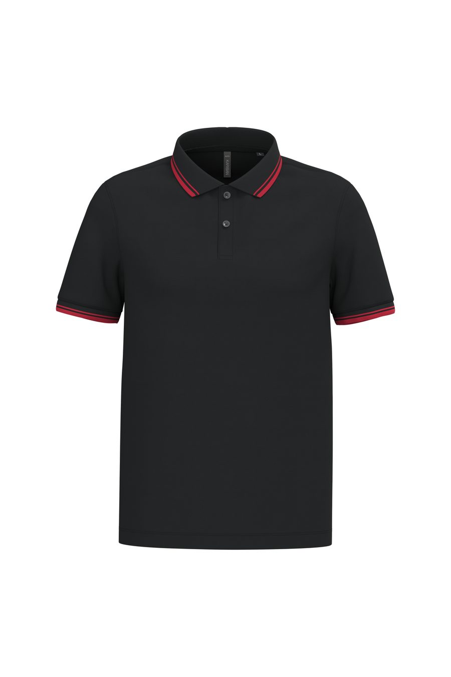 Kariban Herren Poloshirt mit kurzen Ärmeln und kontrastfarbenen Paspeln K272
