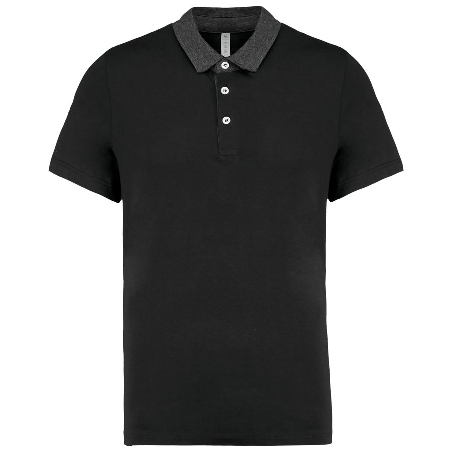 Kariban Zweifarbiges Jersey-Polohemd für Herren K260