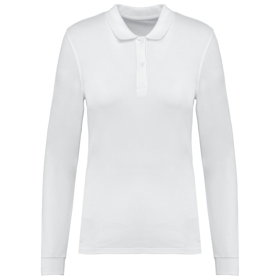 Kariban Damen Piqué-Polohemd lange Ärmel Bio180 K2028