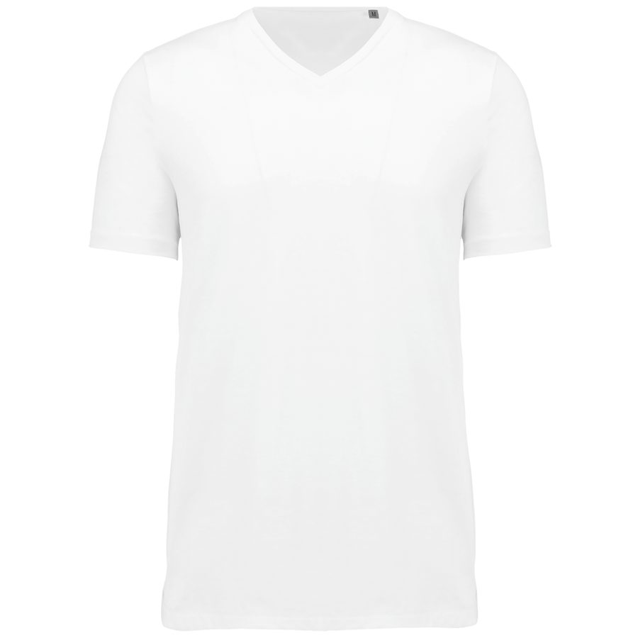 Kariban Herren-T-Shirt Supima mit V-Ausschnitt und kurzen Ärmeln K3002