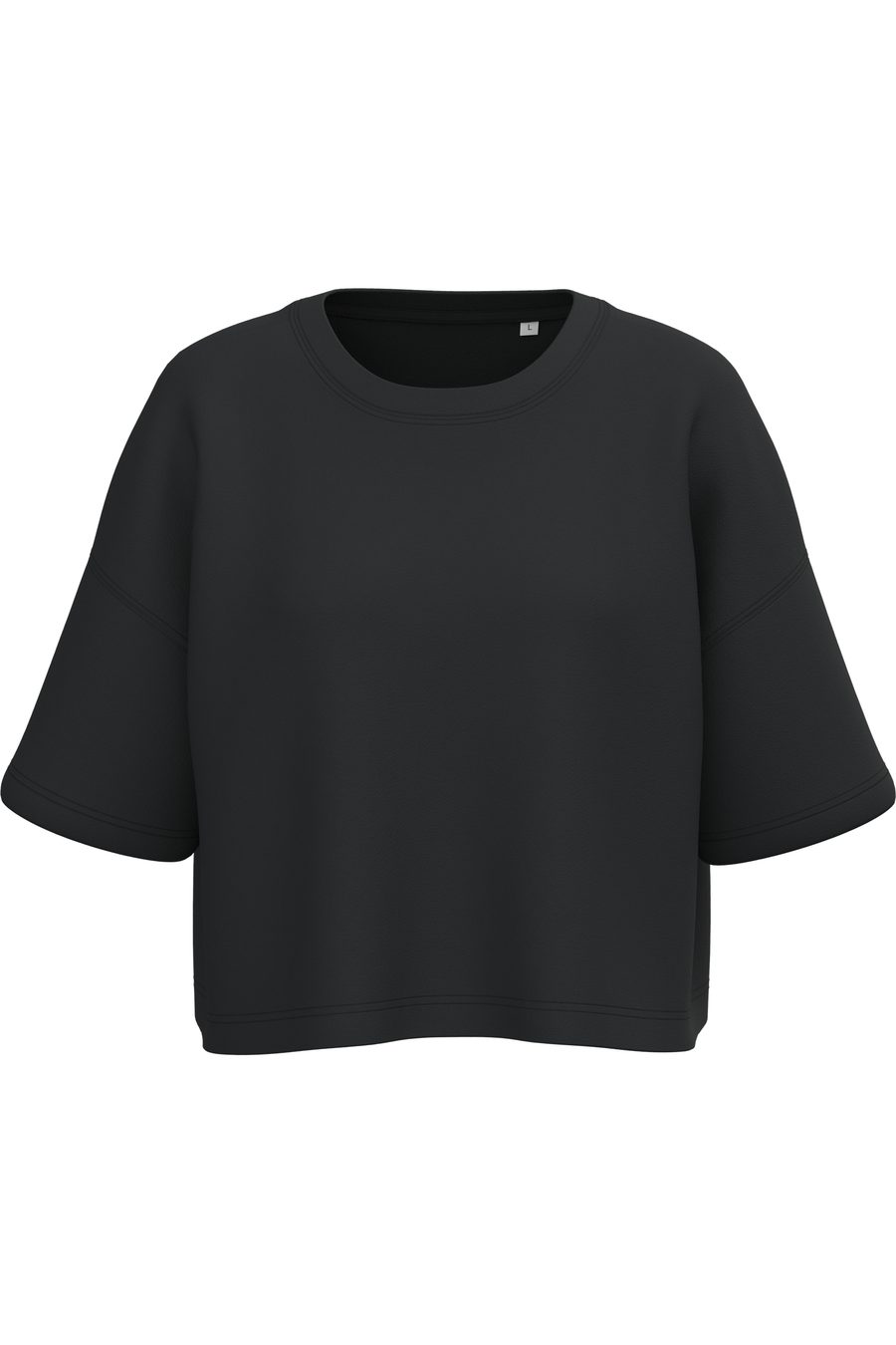 Proact Damen Cropped-Sweatshirt mit kurzen Ärmeln und Rundhalsausschnitt PA394