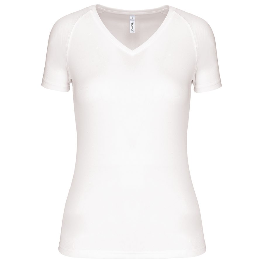 Proact Damen Kurzarm-Sportshirt mit V-Ausschnitt PA477