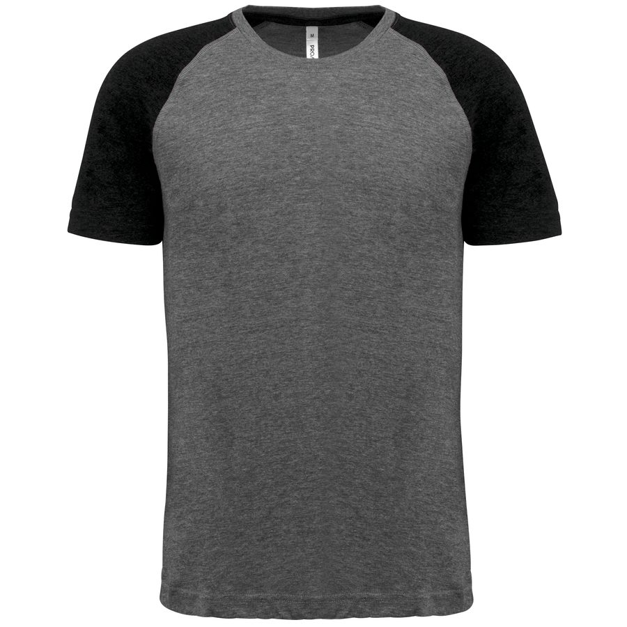 Proact Zweifarbiges Triblend Sport-T-Shirt mit kurzen Ärmeln für Erwachsene PA4010