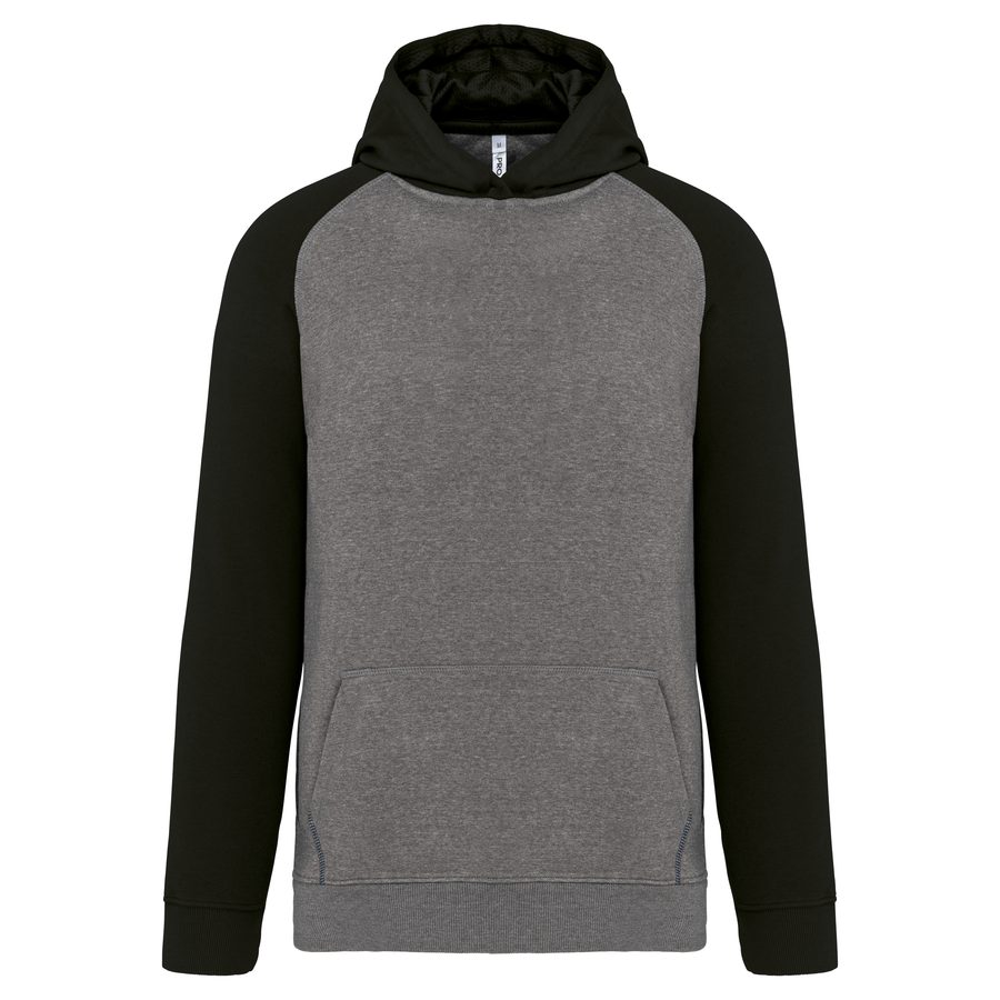 Proact Zweifarbiges Kapuzensweatshirt für Kinder PA370
