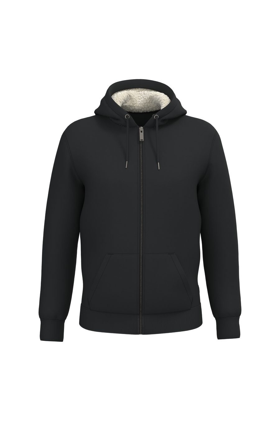 Native Spirit Umweltfreundliches Unisex-Sweatshirt mit Reißverschluss und Sherpa-Futter NS460
