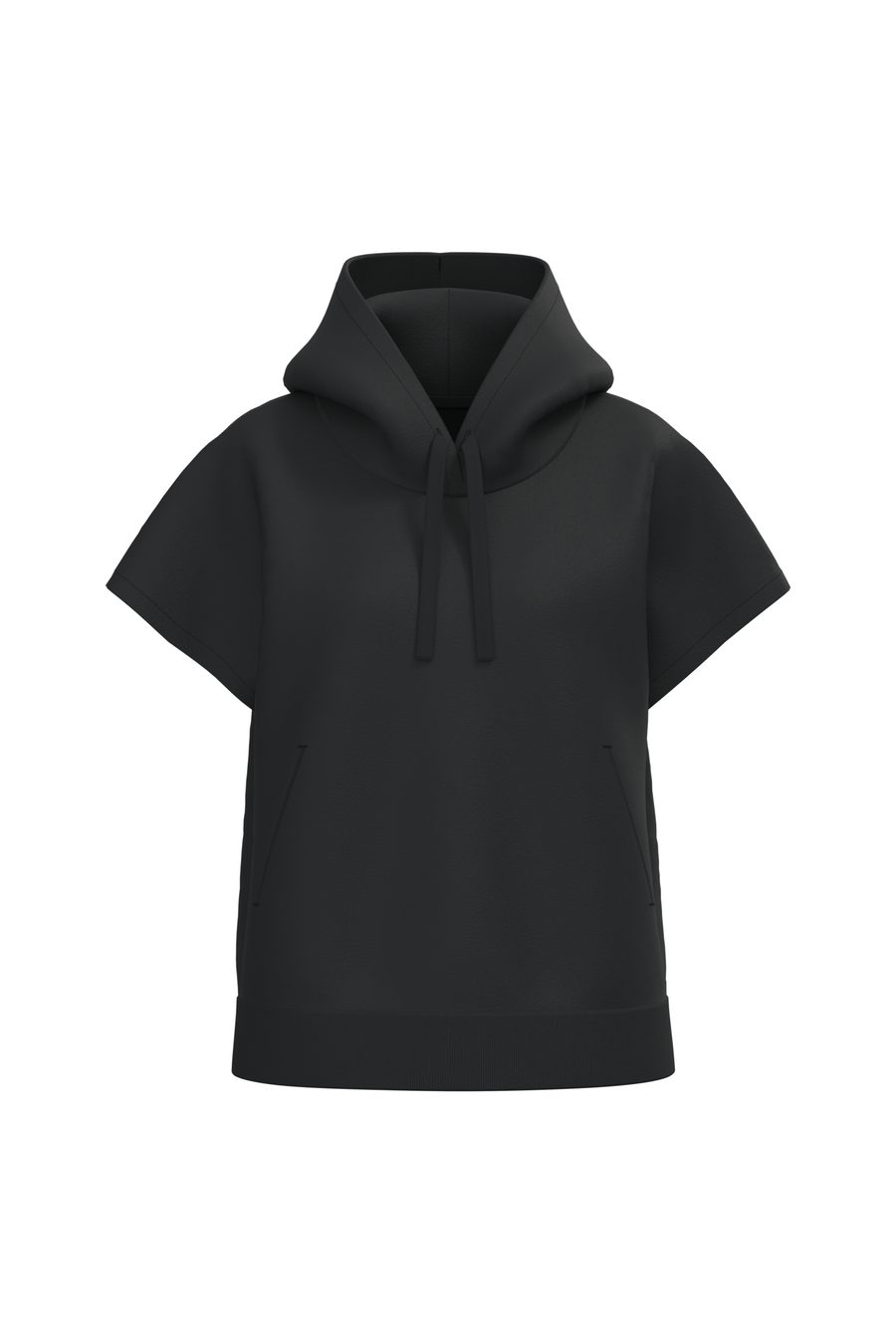 Native Spirit Umweltfreundliches Damen-Sweatshirt mit Kapuze, ärmellos und weit aus French Terry NS446