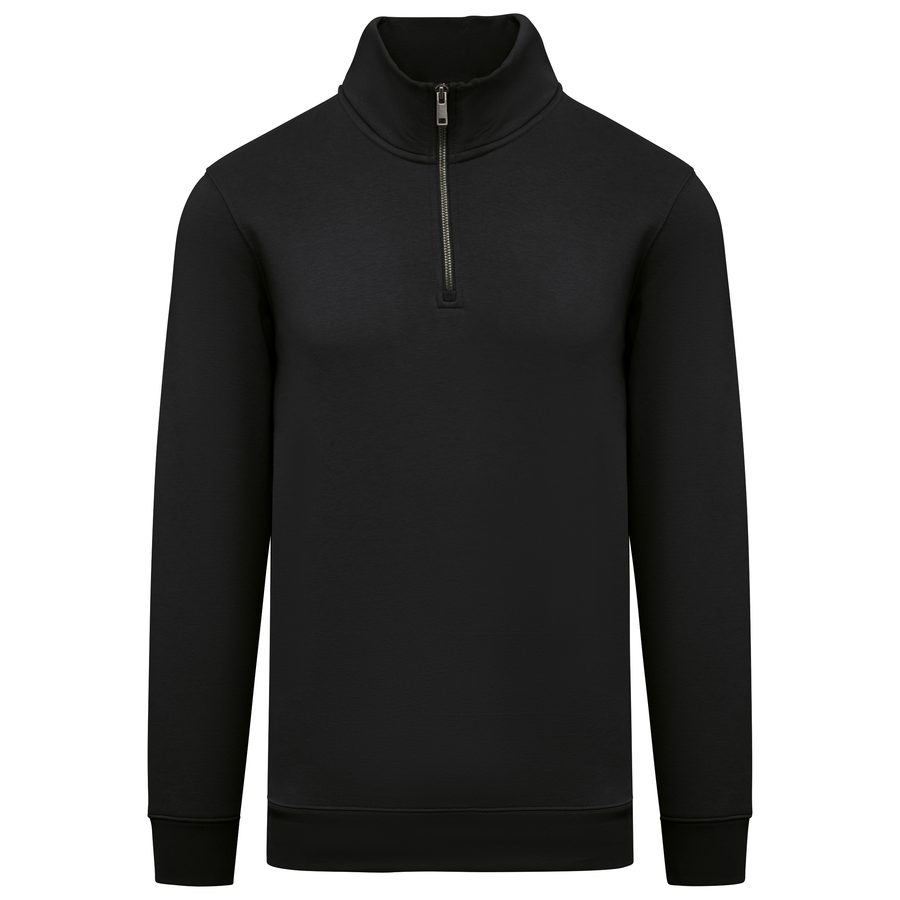 Native Spirit Umweltfreundliches Sweatshirt mit Stehkragen und Reißverschluss für Herren NS428