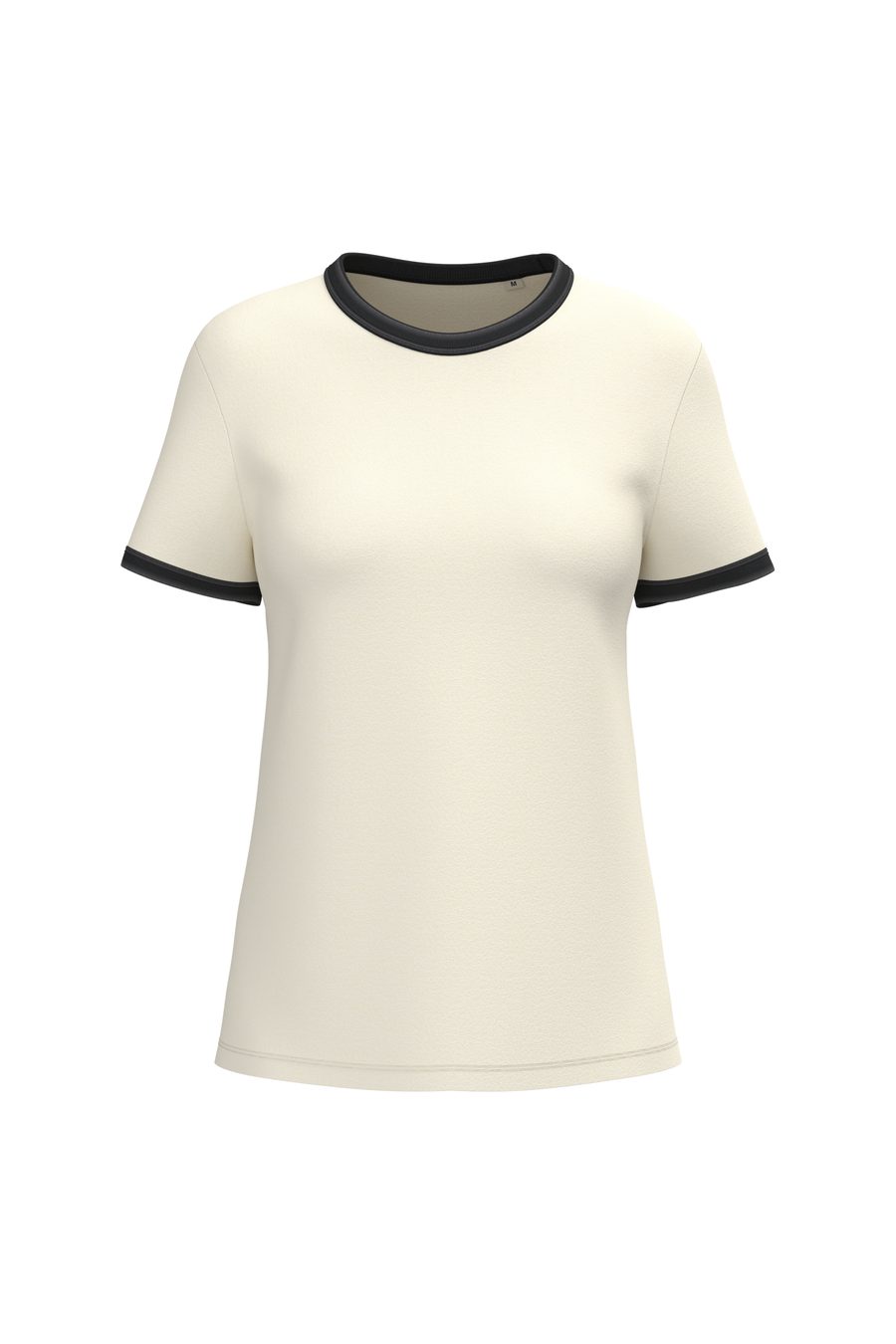 Native Spirit Umweltfreundliches Ringer-T-Shirt mit kontrastierenden Kanten, verwaschener Effekt, Damen NS361